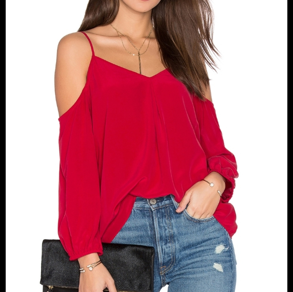 Loft cold shoulder blouse